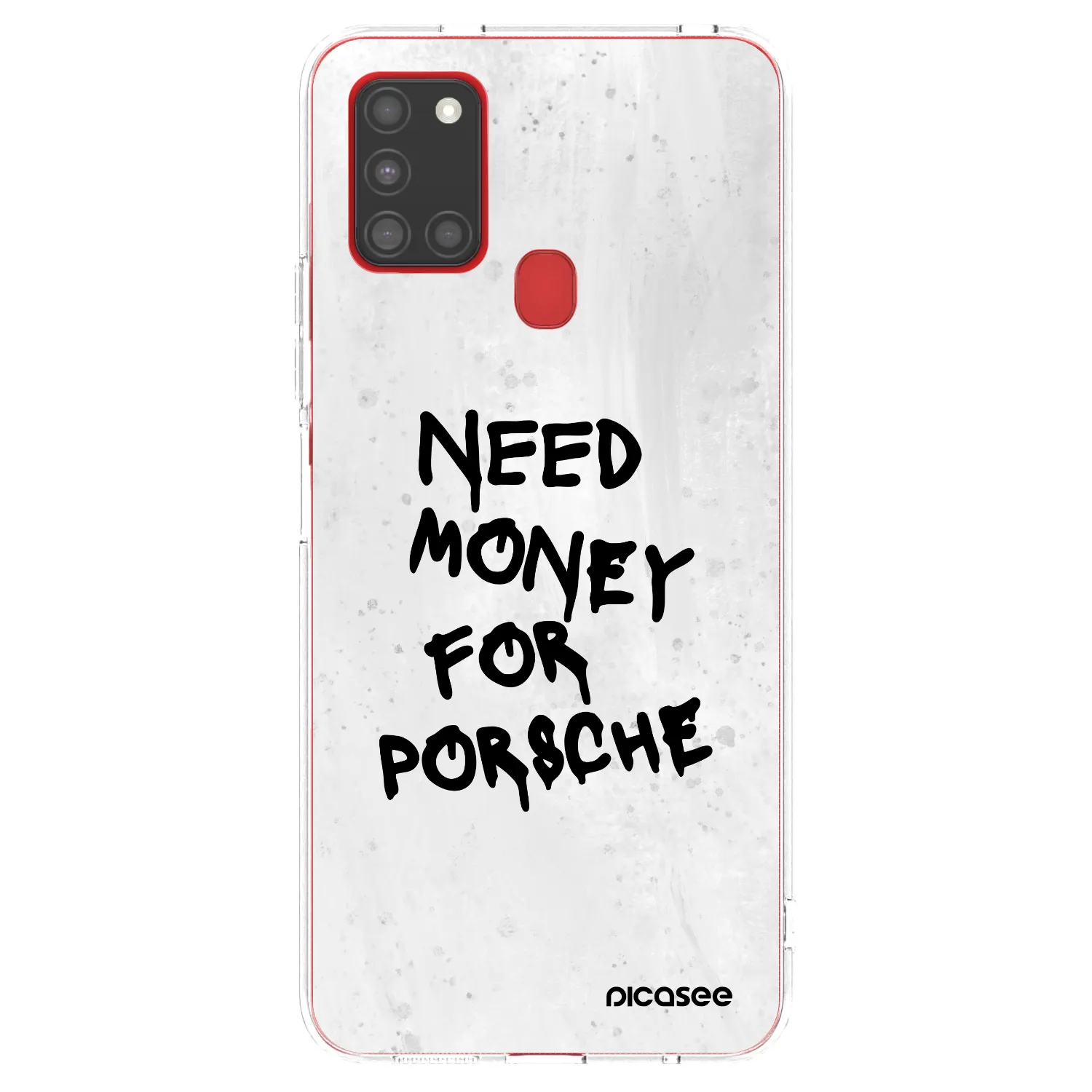 Picasee silikonowe przeźroczyste etui na Samsung Galaxy A21s - White Dollar