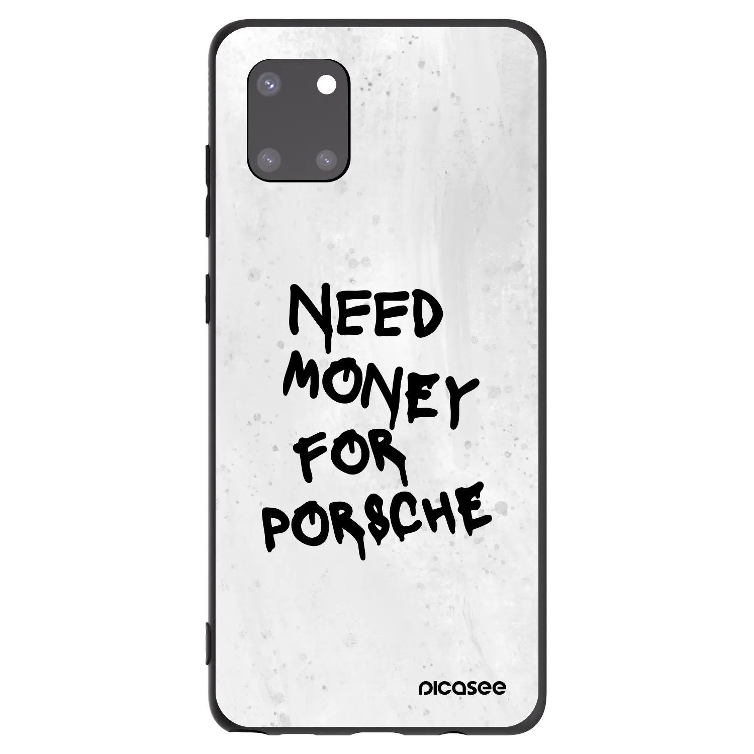 Picasee silikonowe czarne etui na Samsung Galaxy Note 10 Lite N770F - White Dollar
