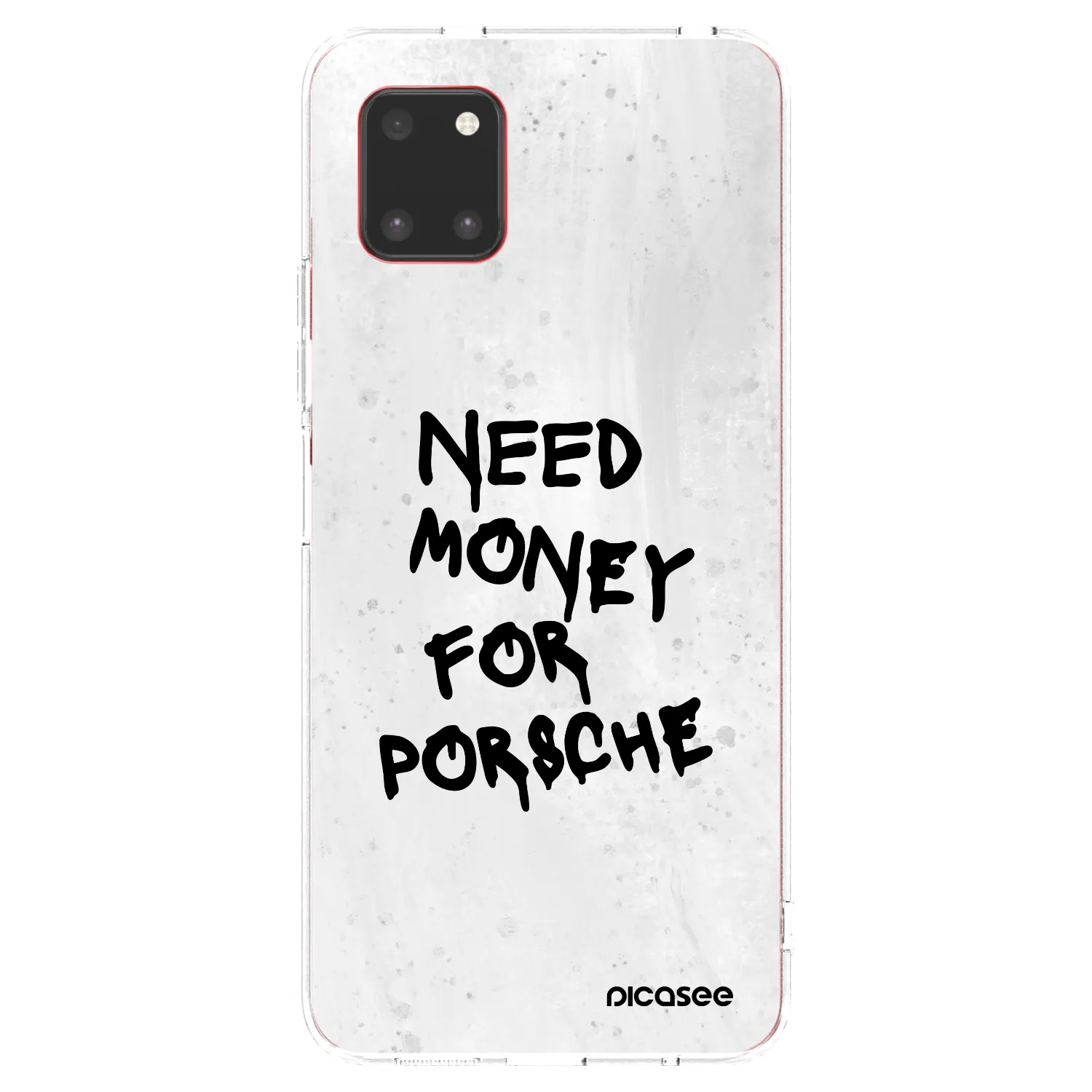Picasee silikonowe przeźroczyste etui na Samsung Galaxy Note 10 Lite N770F - White Dollar