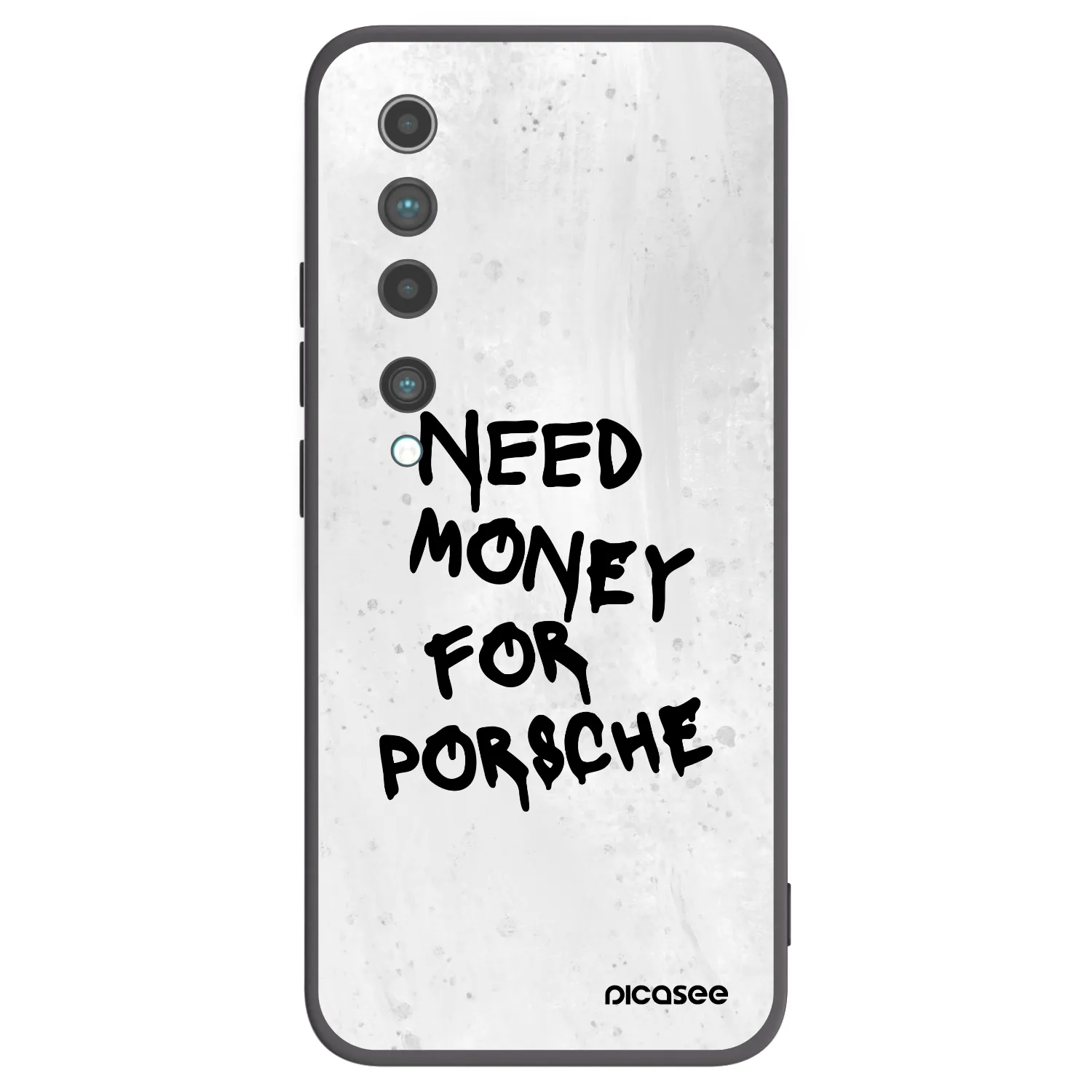 Picasee silikonowe czarne etui na Xiaomi Mi 10 - White Dollar