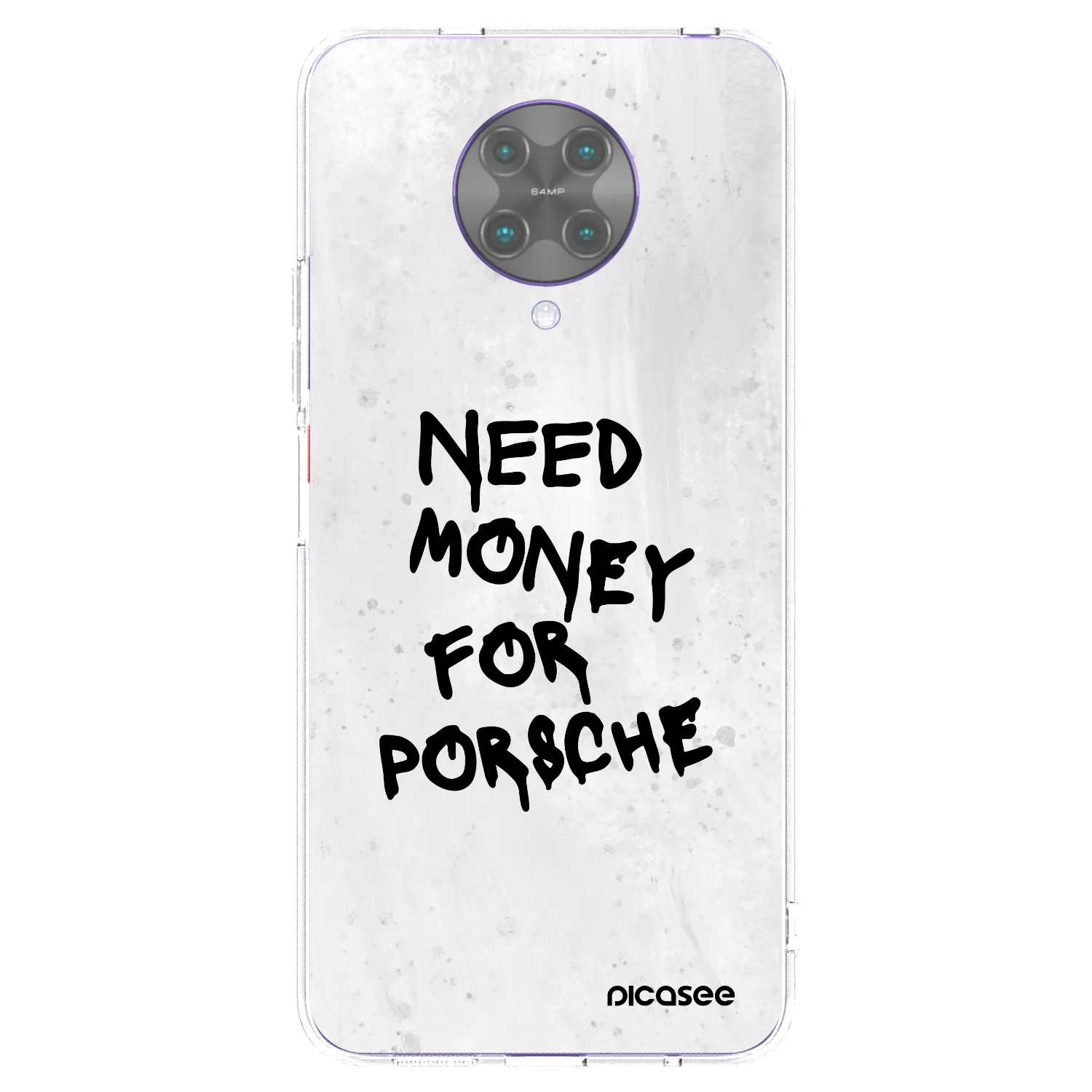 Picasee silikonowe przeźroczyste etui na Xiaomi Poco F2 Pro - White Dollar