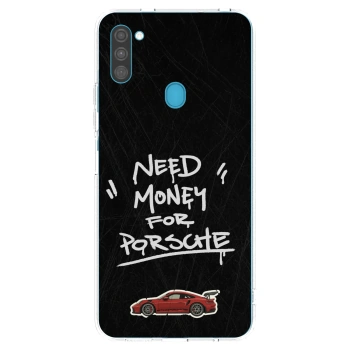 Picasee silikonowe przeźroczyste etui na Samsung Galaxy M11 - Dark Racer