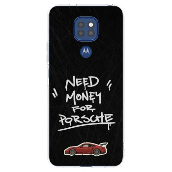 Picasee silikonowe przeźroczyste etui na Motorola Moto G9 Play - Dark Racer