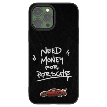 Picasee silikonowe czarne etui na Apple iPhone 13 Pro Max - Dark Racer