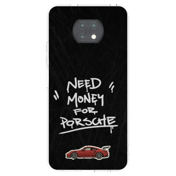 Picasee silikonowe przeźroczyste etui na Xiaomi Redmi Note 9T - Dark Racer