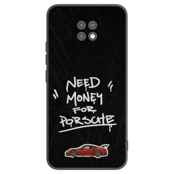 Picasee silikonowe czarne etui na Xiaomi Redmi Note 9T - Dark Racer