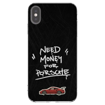Picasee silikonowe przeźroczyste etui na Apple iPhone XS Max - Dark Racer