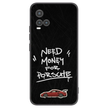 Picasee silikonowe czarne etui na Vivo Y33s - Dark Racer