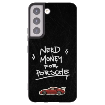 Picasee silikonowe czarne etui na Samsung Galaxy S22 5G - Dark Racer