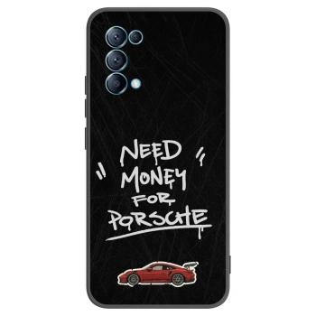 Picasee silikonowe czarne etui na OPPO Reno 5 5G - Dark Racer