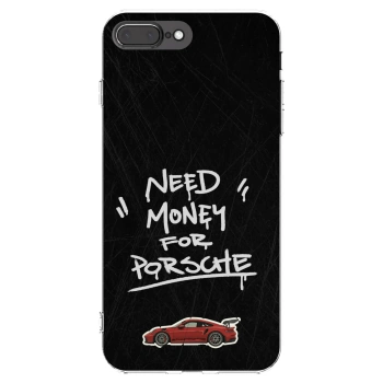 Picasee silikonowe przeźroczyste etui na Apple iPhone 8 Plus - Dark Racer