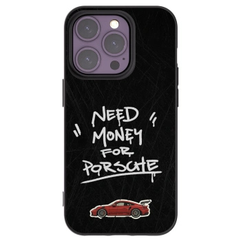 Picasee silikonowe czarne etui na Apple iPhone 14 Pro - Dark Racer