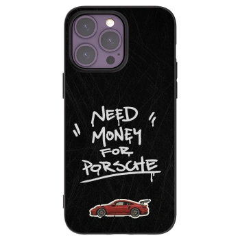 Picasee silikonowe czarne etui na Apple iPhone 14 Pro Max - Dark Racer