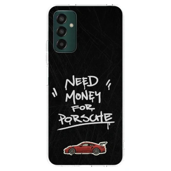 Picasee silikonowe przeźroczyste etui na Samsung Galaxy M13 M135F - Dark Racer