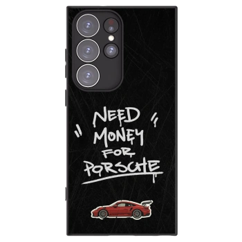 Picasee silikonowe czarne etui na Samsung Galaxy S23 Ultra 5G - Dark Racer