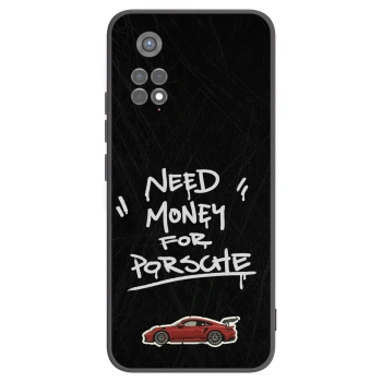 Picasee silikonowe czarne etui na Xiaomi Redmi Note 11S 5G - Dark Racer