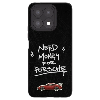 Picasee silikonowe czarne etui na Honor X8a - Dark Racer