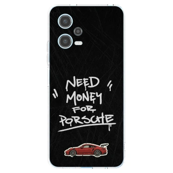 Picasee silikonowe przeźroczyste etui na Xiaomi Redmi Note 12 5G - Dark Racer