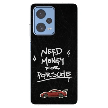 Picasee silikonowe przeźroczyste etui na Xiaomi Redmi Note 12 Pro 5G - Dark Racer