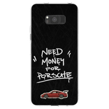 Picasee silikonowe przeźroczyste etui na Samsung Galaxy S8 G950F - Dark Racer