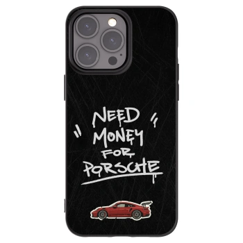 Picasee silikonowe czarne etui na Apple iPhone 15 Pro Max - Dark Racer