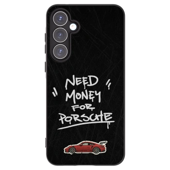 Picasee silikonowe czarne etui na Samsung Galaxy A55 5G A556B - Dark Racer