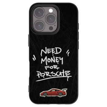 Picasee silikonowe czarne etui na Apple iPhone 16 Pro - Dark Racer