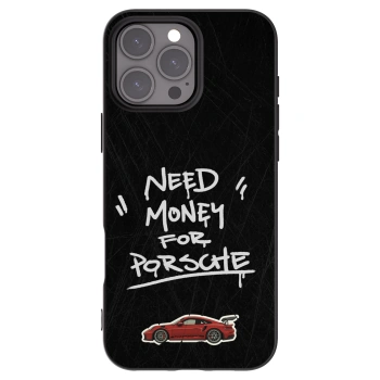 Picasee silikonowe czarne etui na Apple iPhone 16 Pro Max - Dark Racer