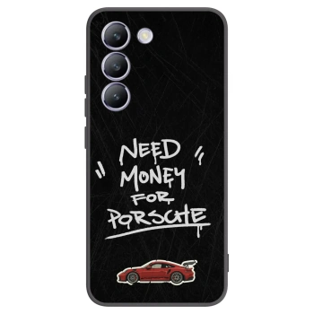 Picasee silikonowe czarne etui na Vivo V40 SE 5G - Dark Racer