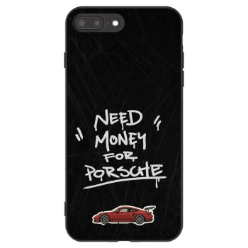 Picasee silikonowe czarne etui na Apple iPhone 8 Plus - Dark Racer