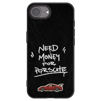 Picasee silikonowe czarne etui na Apple iPhone 16e - Dark Racer