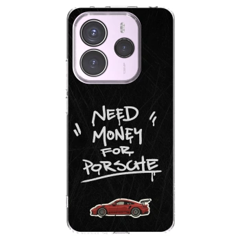 Picasee silikonowe przeźroczyste etui na Xiaomi Redmi Note 14 5G - Dark Racer