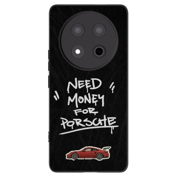 Picasee silikonowe czarne etui na Honor Magic7 Lite 5G - Dark Racer