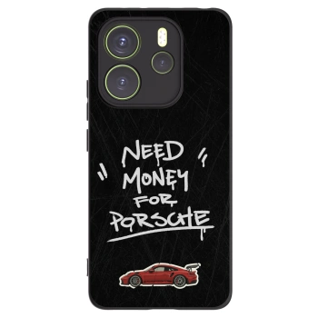 Picasee silikonowe czarne etui na Xiaomi Redmi Note 14 4G - Dark Racer