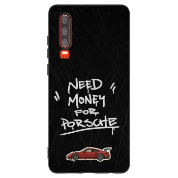 Picasee silikonowe czarne etui na Huawei P30 - Dark Racer
