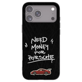 Picasee silikonowe czarne etui na Apple iPhone 17 Pro Max - Dark Racer