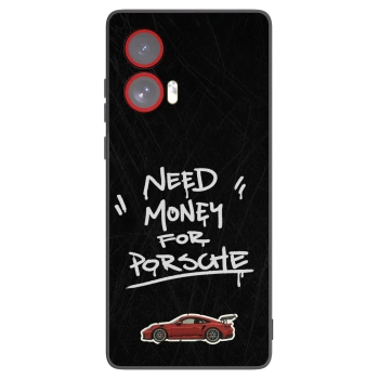 Picasee silikonowe czarne etui na Motorola Edge 50 Fusion - Dark Racer