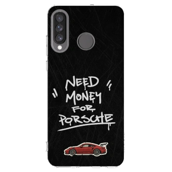 Picasee silikonowe przeźroczyste etui na Huawei P30 Lite - Dark Racer