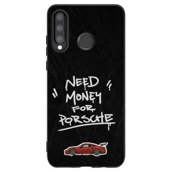 Picasee silikonowe czarne etui na Huawei P30 Lite - Dark Racer