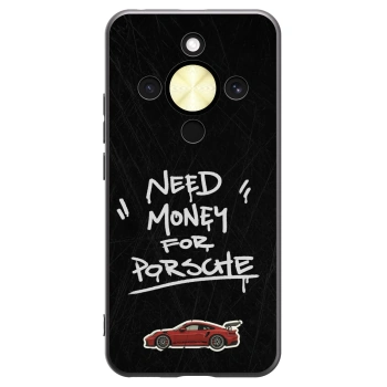 Picasee silikonowe czarne etui na Honor Magic8 Lite 5G - Dark Racer