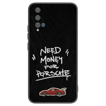 Picasee silikonowe czarne etui na Huawei Nova 5T - Dark Racer