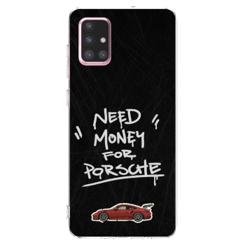 Picasee silikonowe przeźroczyste etui na Samsung Galaxy A71 A715F - Dark Racer