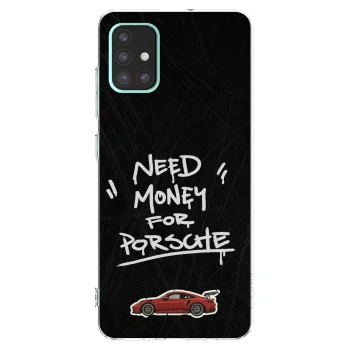 Picasee silikonowe przeźroczyste etui na Samsung Galaxy A51 A515F - Dark Racer