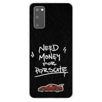 Picasee silikonowe przeźroczyste etui na Samsung Galaxy S20 G980F - Dark Racer