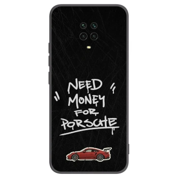Picasee silikonowe czarne etui na Xiaomi Redmi Note 9 Pro - Dark Racer