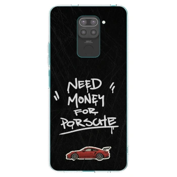 Picasee silikonowe czarne etui na Xiaomi Redmi Note 9 - Dark Racer