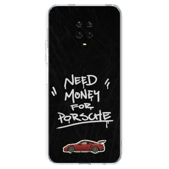 Picasee silikonowe przeźroczyste etui na Xiaomi Redmi Note 9S - Dark Racer
