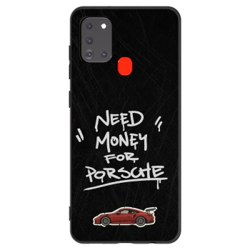 Picasee silikonowe czarne etui na Samsung Galaxy A21s - Dark Racer