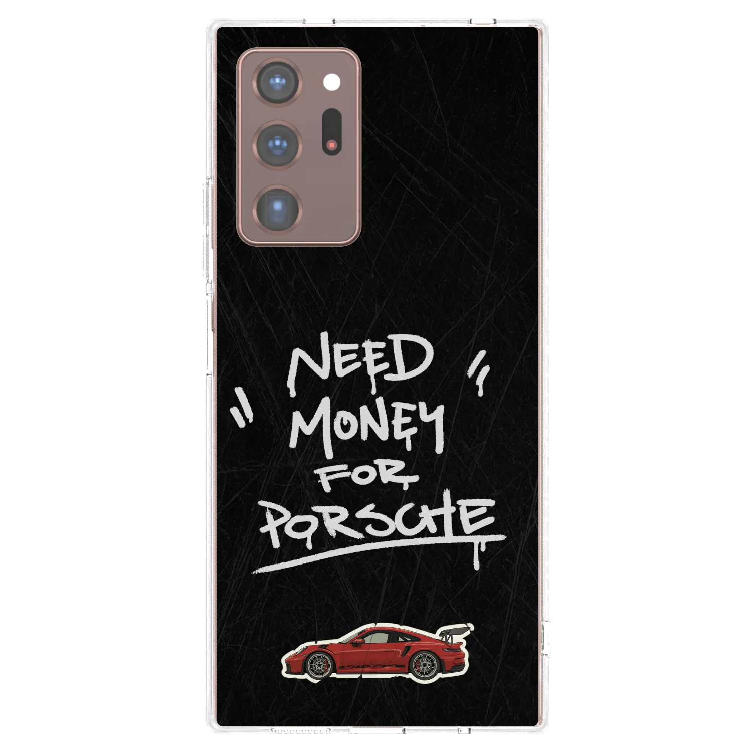Picasee silikonowe przeźroczyste etui na Samsung Galaxy Note 20 Ultra - Dark Racer