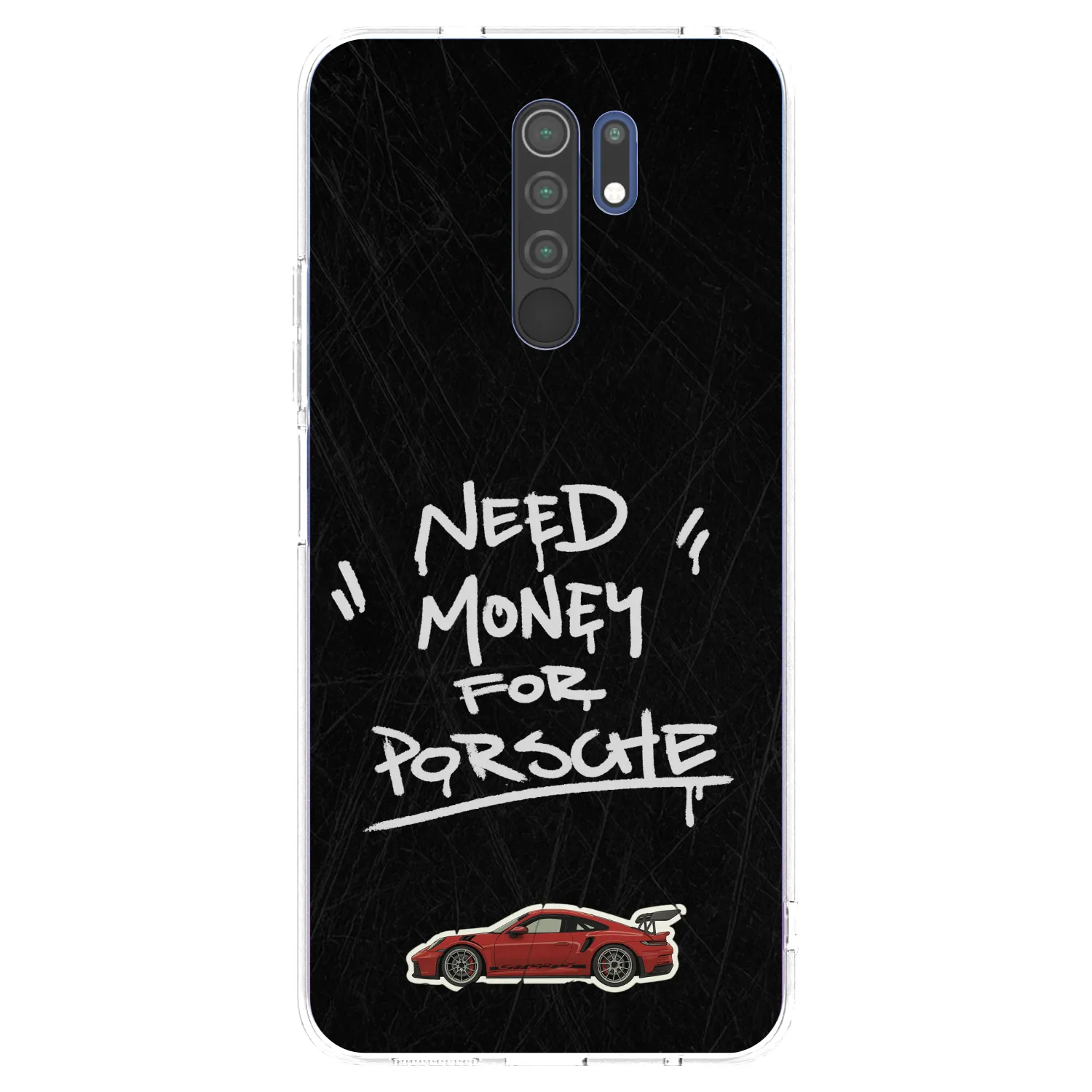 Picasee silikonowe przeźroczyste etui na Xiaomi Redmi 9 - Dark Racer